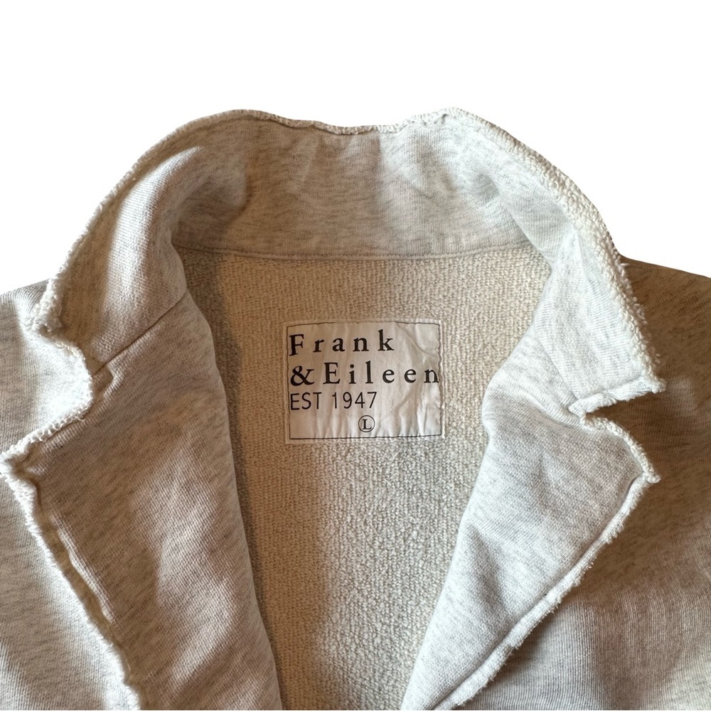 Frank & Eileen NWD Dublin Sweatshirt Blazer Heather Gray Size L - Picture 4 of 6